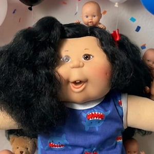 Vintage Cabbage Patch Kid Play Along PA-12 Asian Girl Black Hair Brown Eyes 2004 Collector’s Doll Gifts For Daughter Sister Wife Mom Girls