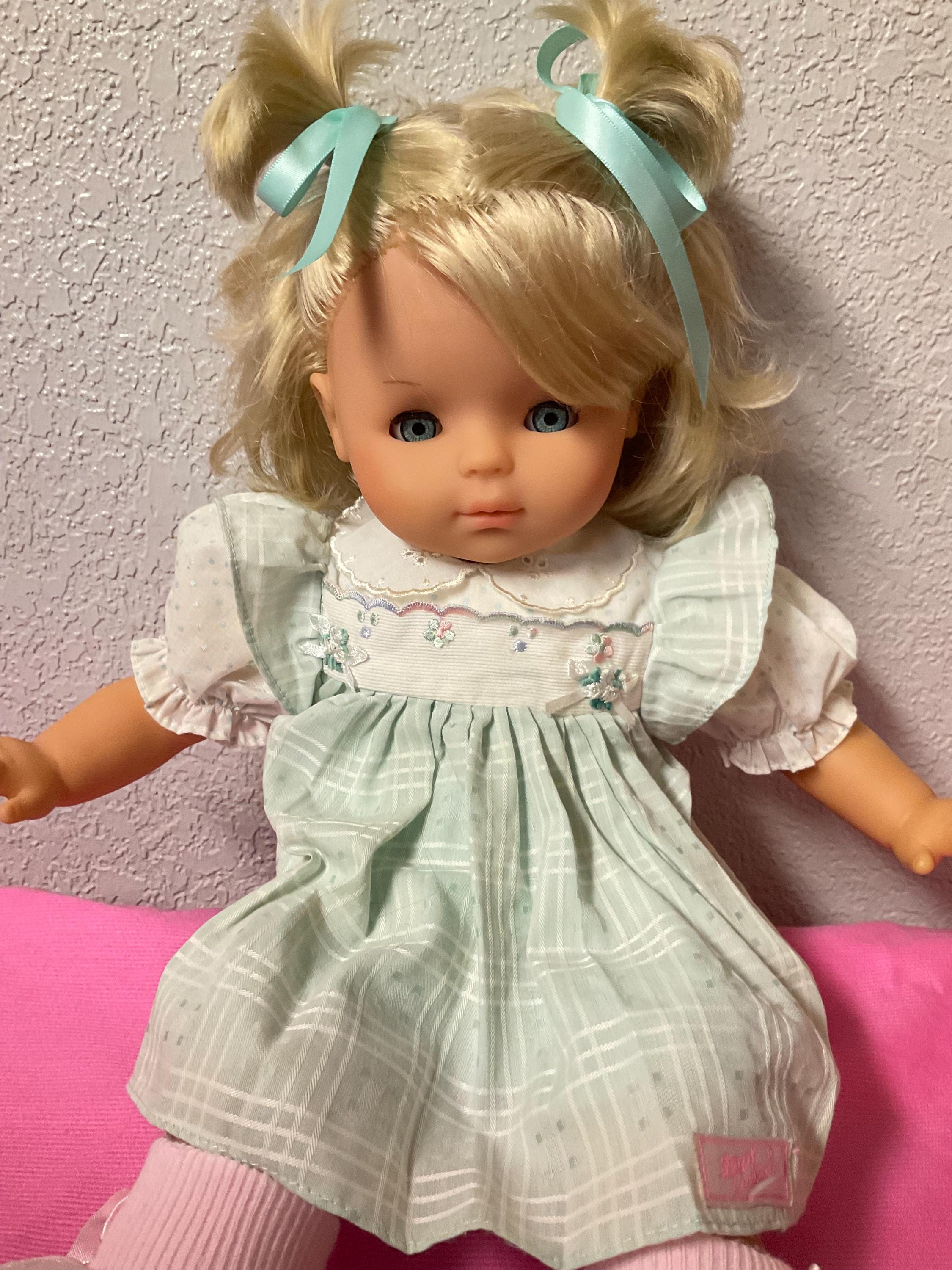 RARE Vintage Max Zapf Creations Vinyl and Cloth Girl Doll W