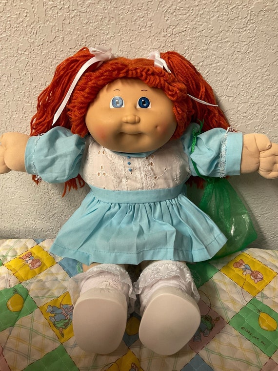 Vintage Cabbage Patch Kid Girl Red Hair Blue Eyes Head Mold 3 1985 Collectors Doll Gifts for Moms Girls Friends Sisters Her Etsy Australia