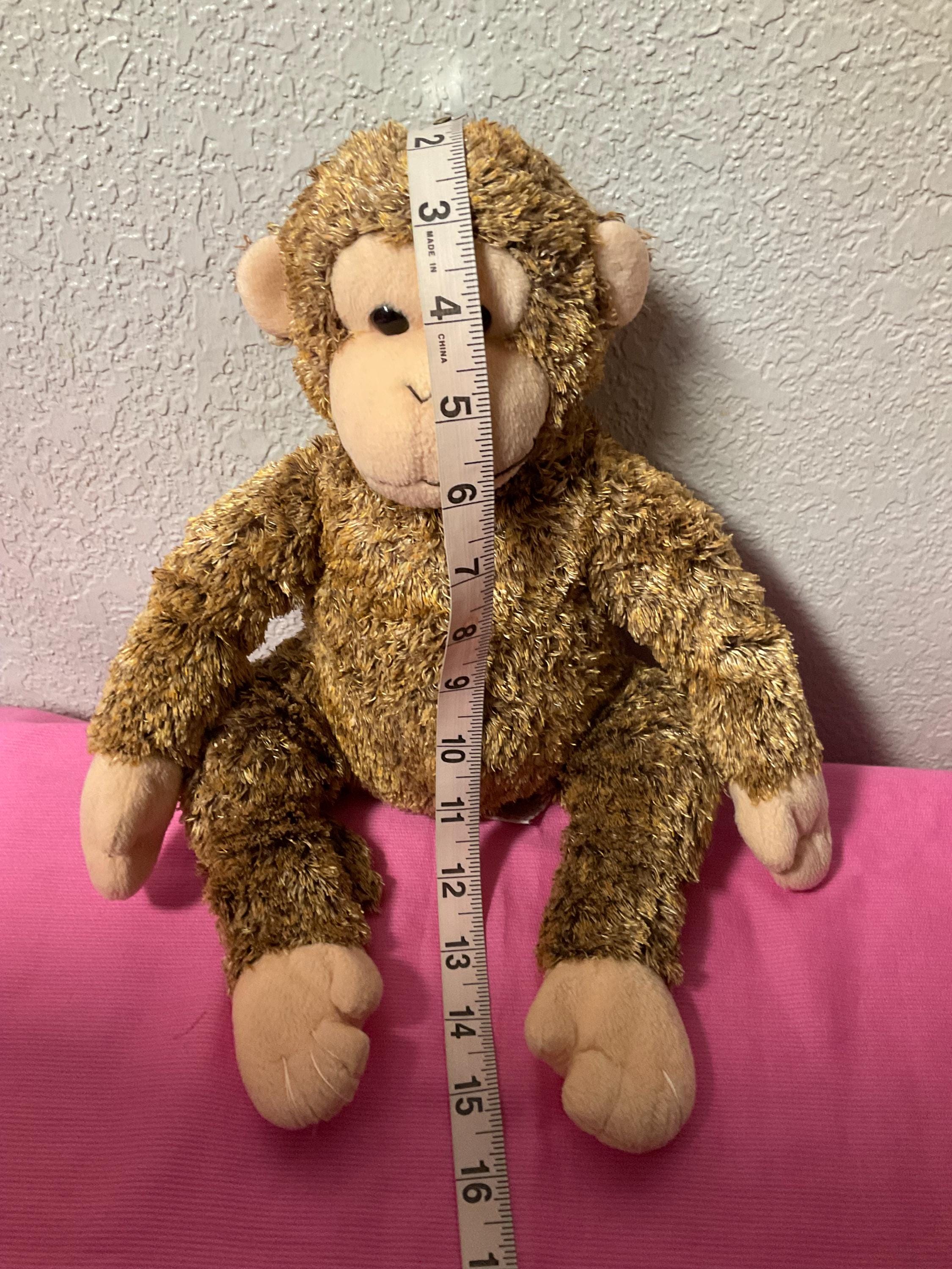 Vintage TY Beanie Buddies Bonsai Monkey Plush 2003 Tysilk Stuffed