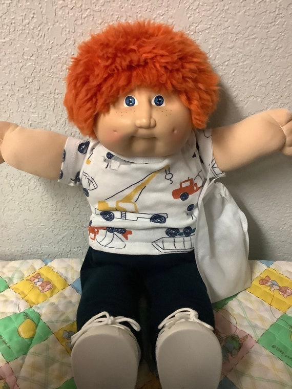 Red fuzzy cabbage patch doll discount