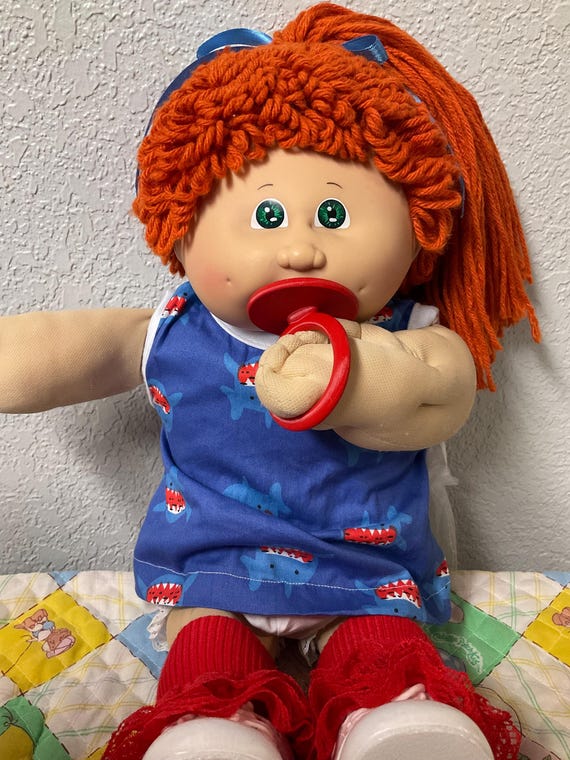 Buy RARE Vintage Cabbage Patch Kid Girl With Pacifier HM#4 Red