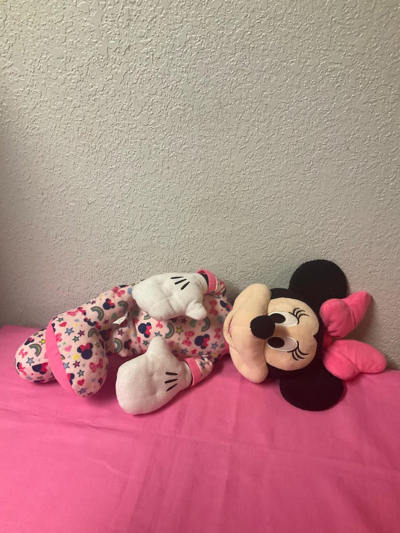 Plush Minnie Mouse in Pajamas Stuffed Animals Plush Toys Minnie plushies Stuffies Gifts For Girls Daughter Sister Wife Mom image 5