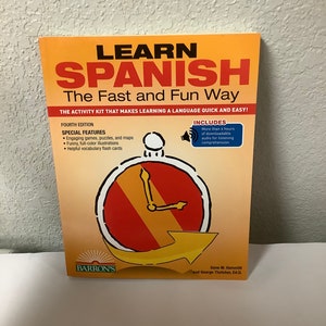 Barron's Spanisch lernen Der schnelle und unterhaltsame Weg, Vierte Edition, Spiele Puzzles Karten Hilfreiche Vokabel Karten