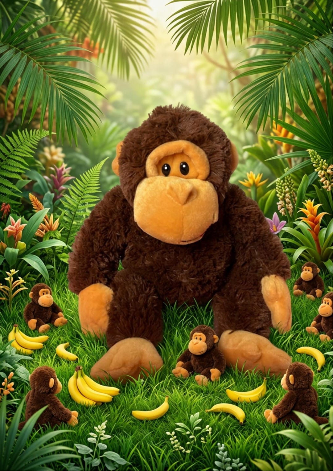Kellytoy Brown Monkey Plush: Tongue Sticking Out Stuffed Animal - Etsy