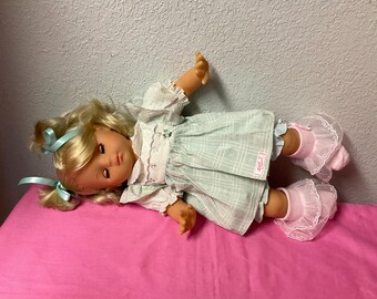 RARE Vintage Max Zapf Creations Vinyl and Cloth Girl Doll W