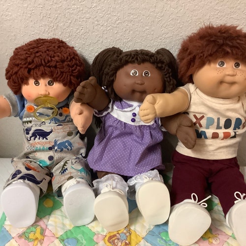 Cabbage Patch Brown Fuzzy First Edition Vintage Cabbage Patch Kid