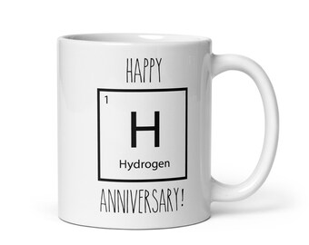 Regalo de taza del 1.º al 10.º aniversario - Elemento - Química - 1.º, 2.º, 3.º, 4.º, 5.º, 6.º, 7.º, 8.º, 9.º, 10.º