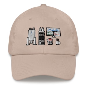 Cool Organic Chemistry Hat with instruments for spectroscopy - NMR and MS