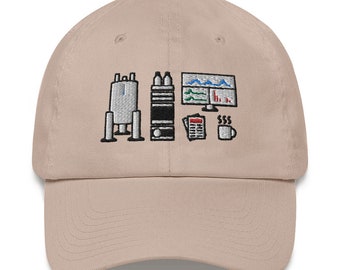 Cool Organic Chemistry Hat with instruments for spectroscopy - NMR and MS
