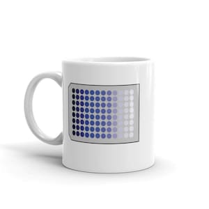 96-Well Plate Mug - Serial Dilution in Blue - Biology and Biochemistry