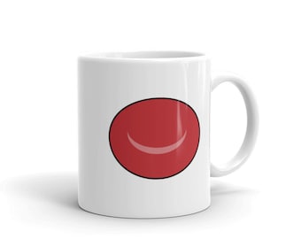 Taza minimalista de glóbulos rojos
