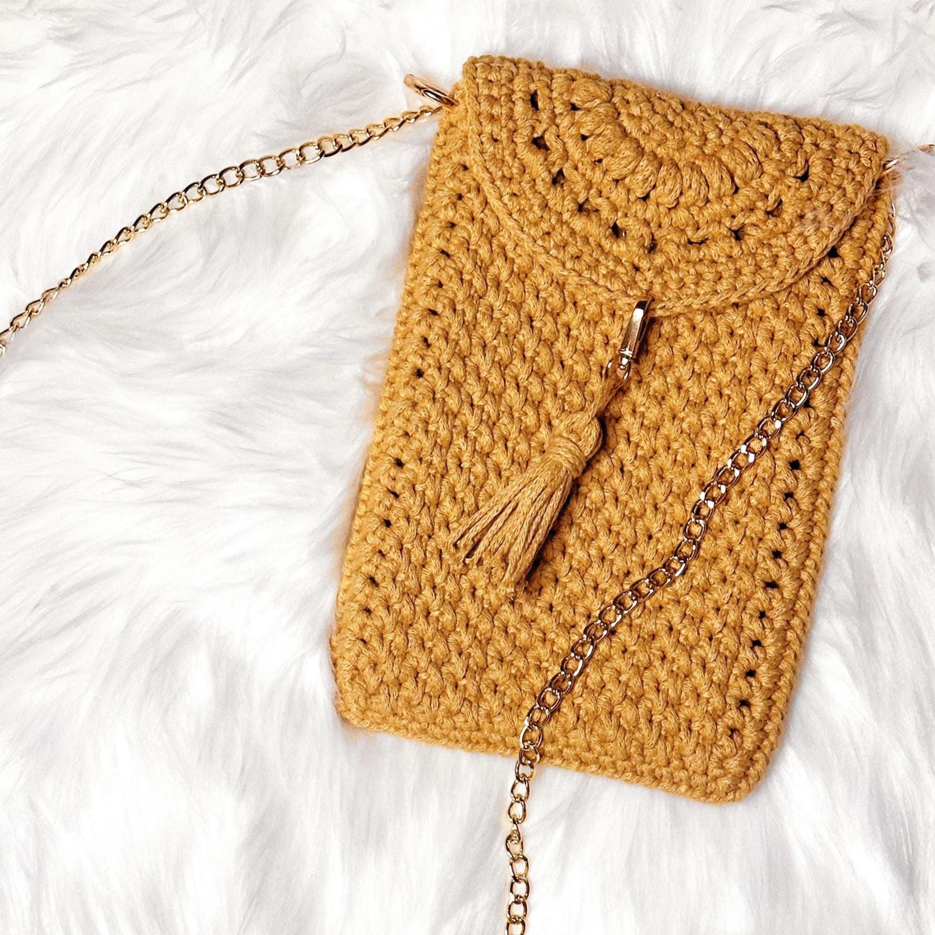 Crochet Crossbody Bag Pattern PDF Easy Boho Purse Tutorial Instant ...