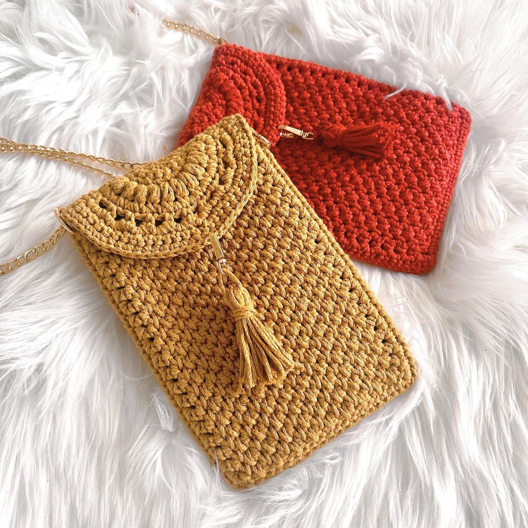 Crochet Crossbody Bag Pattern PDF Easy Boho Purse Tutorial Instant ...