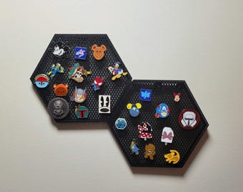 Hexagon Enamel Pin Display Board: Modular Pin Wall Decor