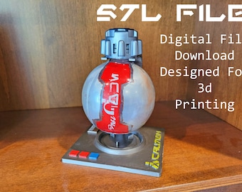 Archivo STL de soporte para botellas de Coca-Cola de Star Wars: Exhibidor de refrescos Galaxy's Edge (Descarga digital)