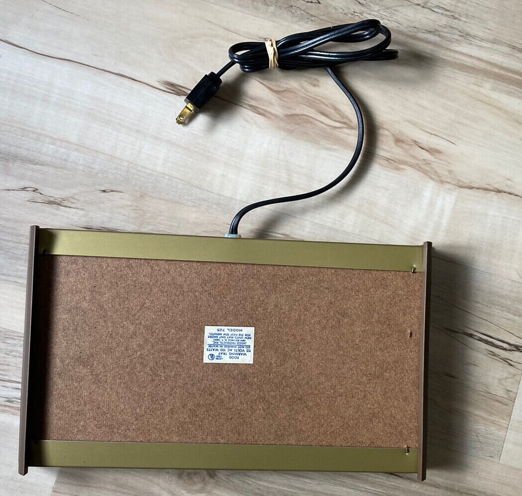 Vintage JASCO Electric 12 X 7 Small Food Warming Tray, Model 725 Tested