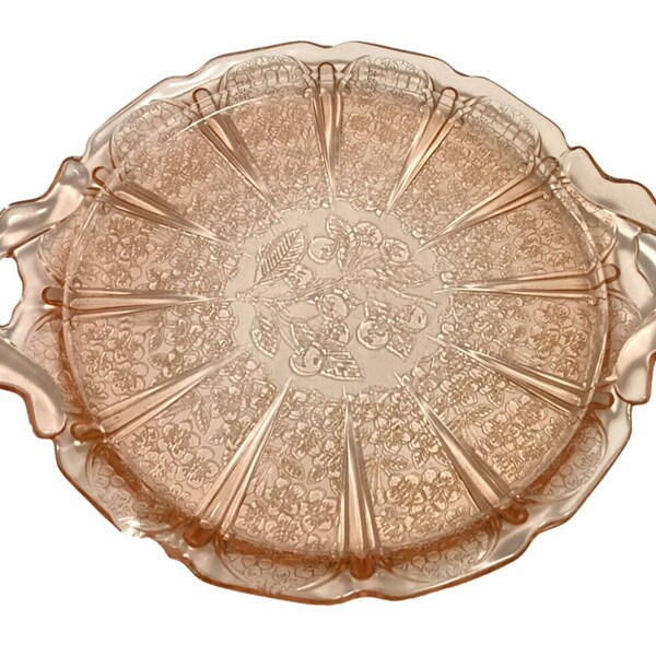 Vintage Pink Glass Etsy