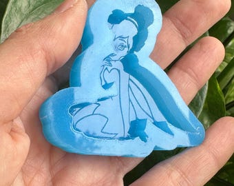 Fairy Character Silicone Mold, Cute Anime Mold for Resin, UV Resin Mold, Character Mold, Silicone Mold, Jewelry Mold, Badge Reel Mold, Mold