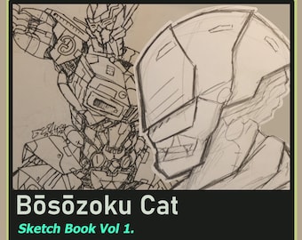 Digital Sketchbook 2018 | original digital art (Bōsōzoku Cat)