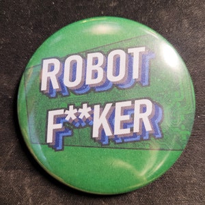 &quot;Lustiger Roboter &quot;&quot;Lover&quot;&quot; Knopf