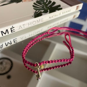 Pulseras de amistad trenzadas de carta personalizada