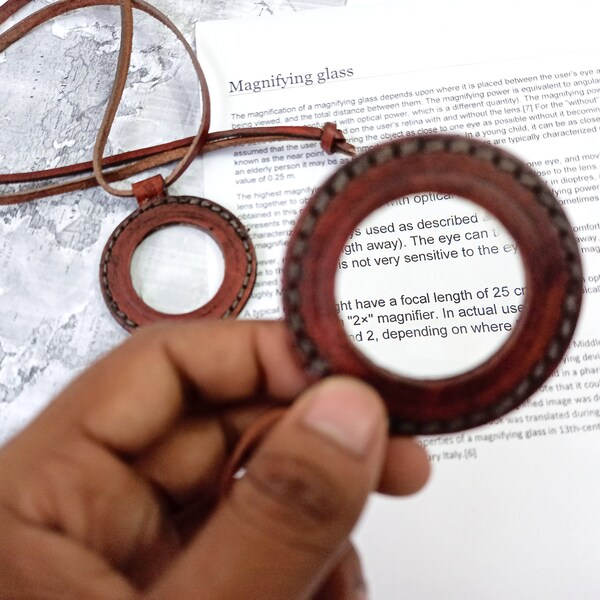 Magnifying Glass Necklace Etsy