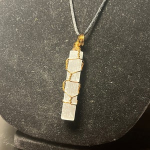 Selenite Crystal Necklace