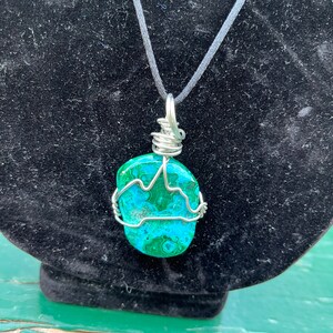 Chrysocolla Crystal Necklace