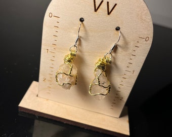 Madagascar Quartz Crystal Earrings