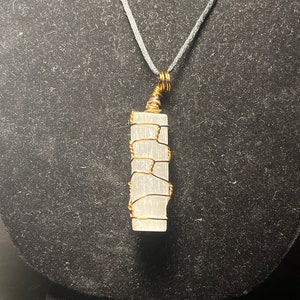 Selenite Crystal Necklace