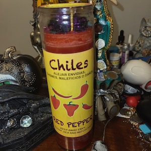 Chile Protection Candle ( Banish envy, gossip, hex and witchcraft)