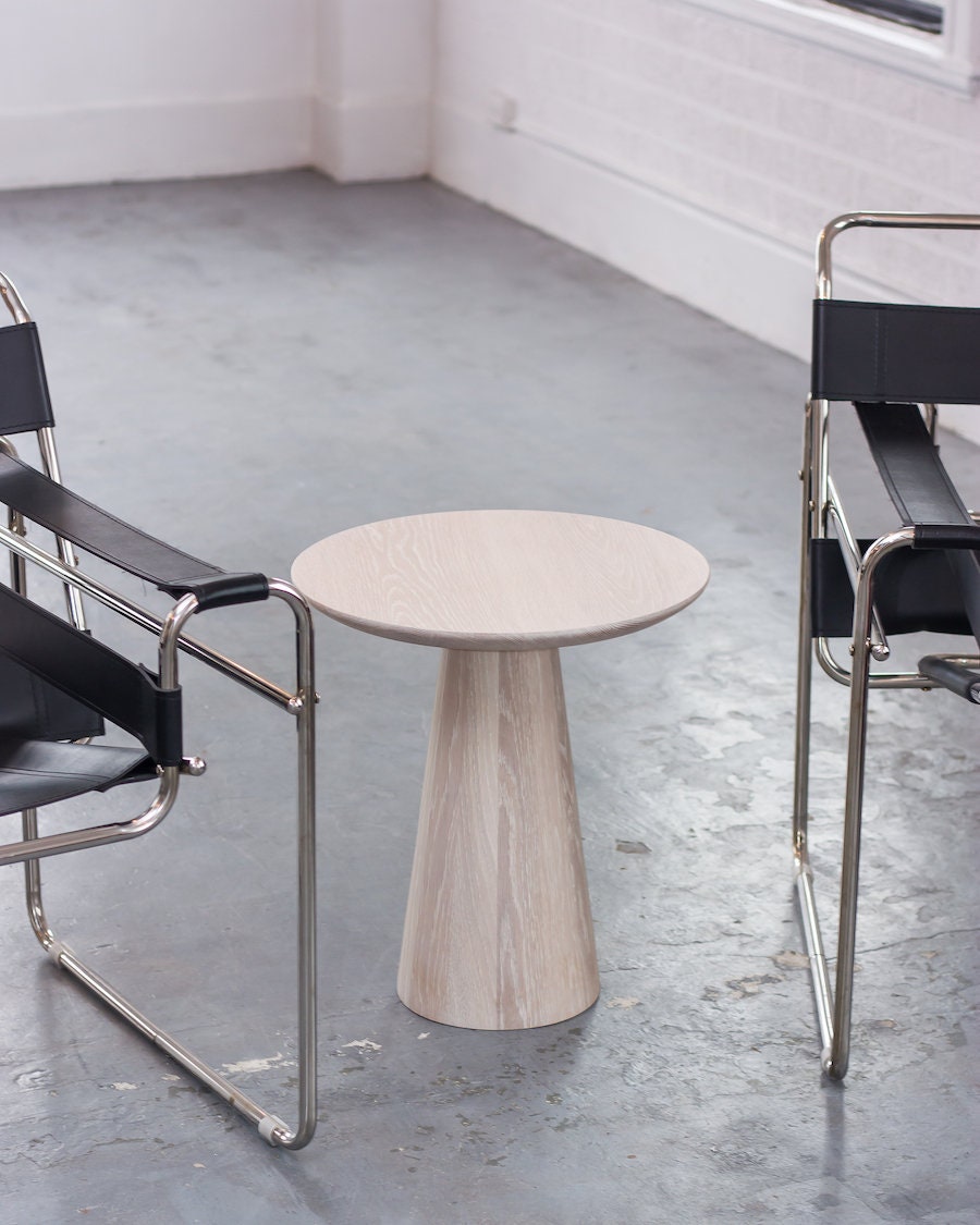 Stance Side Table | Minimal Space Saving Design | Solid Oak Living Room ...