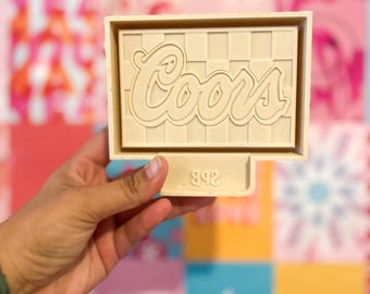 Coors checkered  silicone mold wax melt mold housing silicone molds molds for aroma beads mold for wax melts