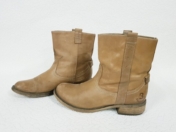 Bullboxer Leather Vintage Cuero de mujer Botines de tac n bajo