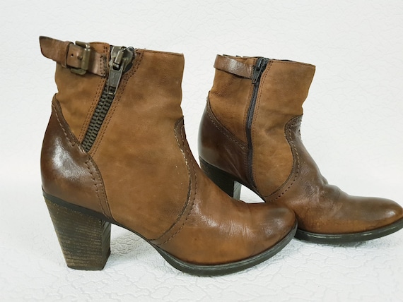 verlies uzelf deuropening oog FreeFlex Design leren laarzen Luxe Dames Halve laarzen cowboy - Etsy België