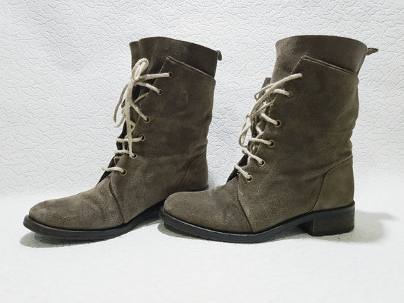 H-Via-Vai Echt lederen Shammy Dameslaarzen Herfst. Winter - Etsy Nederland