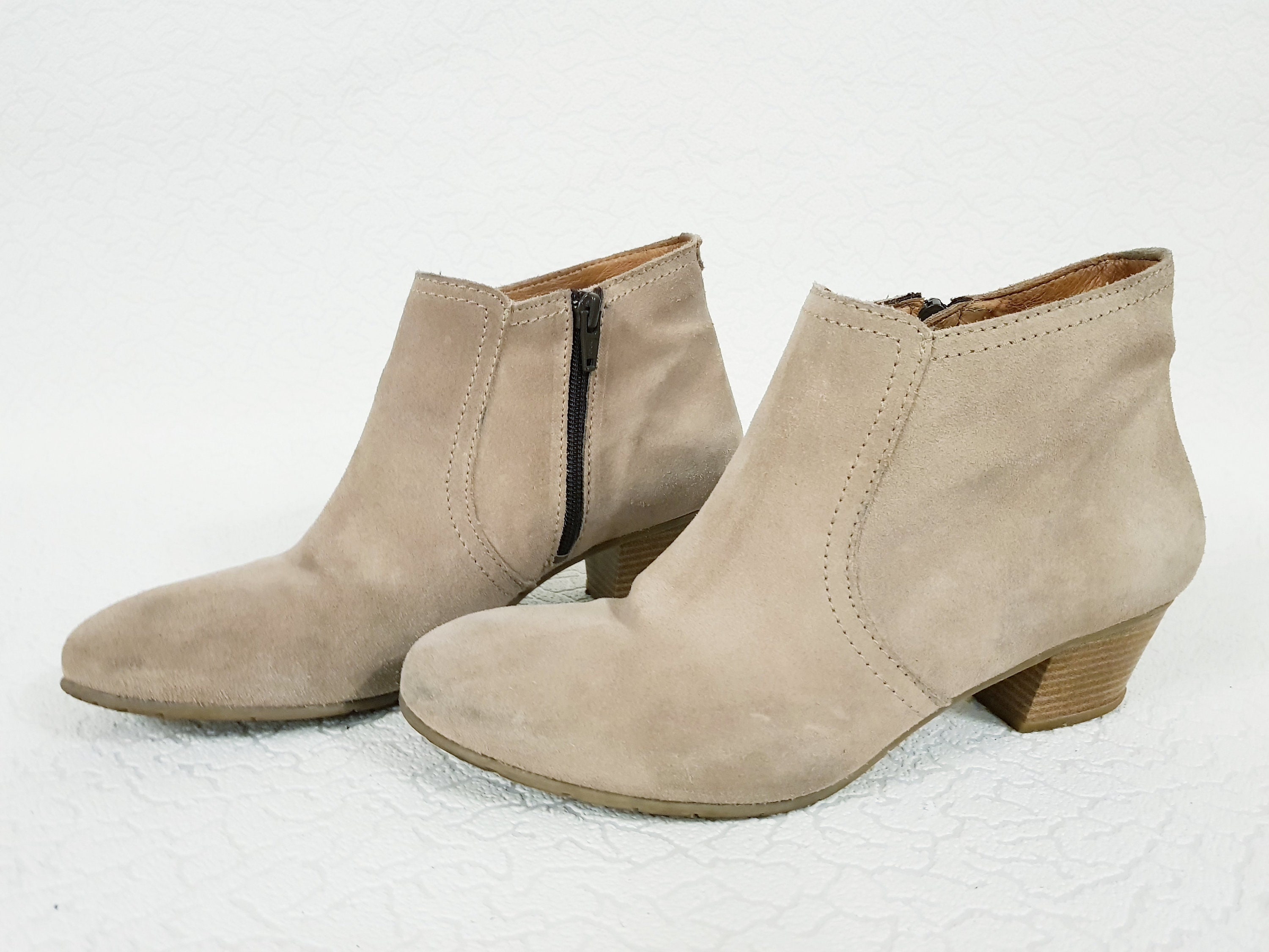 Roots Design Leather Boots Luxury, Women's Half Boots Cowboy Boots Kickback Leather Boots -Size EU 38 US 7.5 UK 5.5 Made in Germany