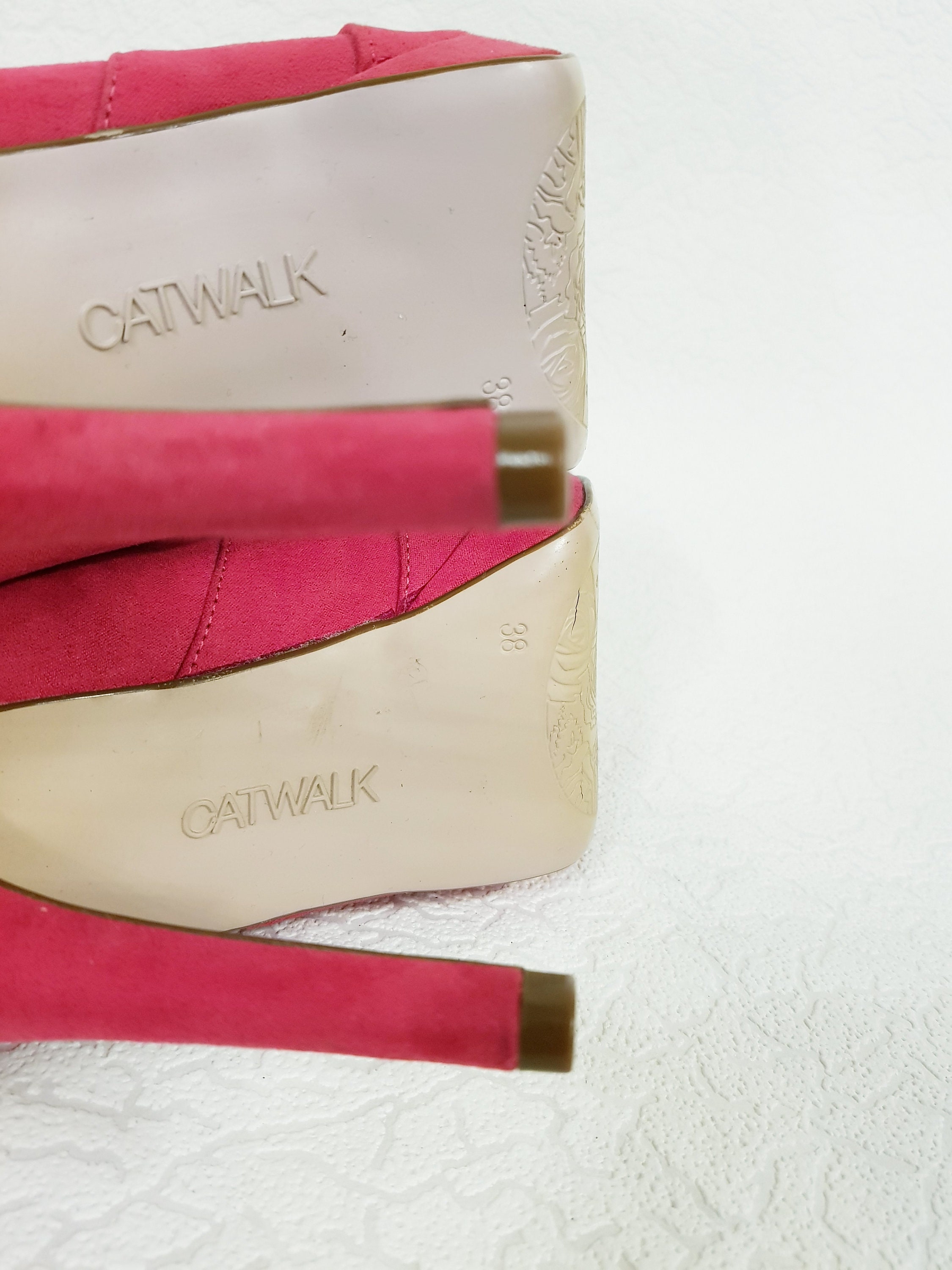 Women Pumps Catwalk Thick Heel Platform Round Toe High Heels Large Size  35-46 | eBay