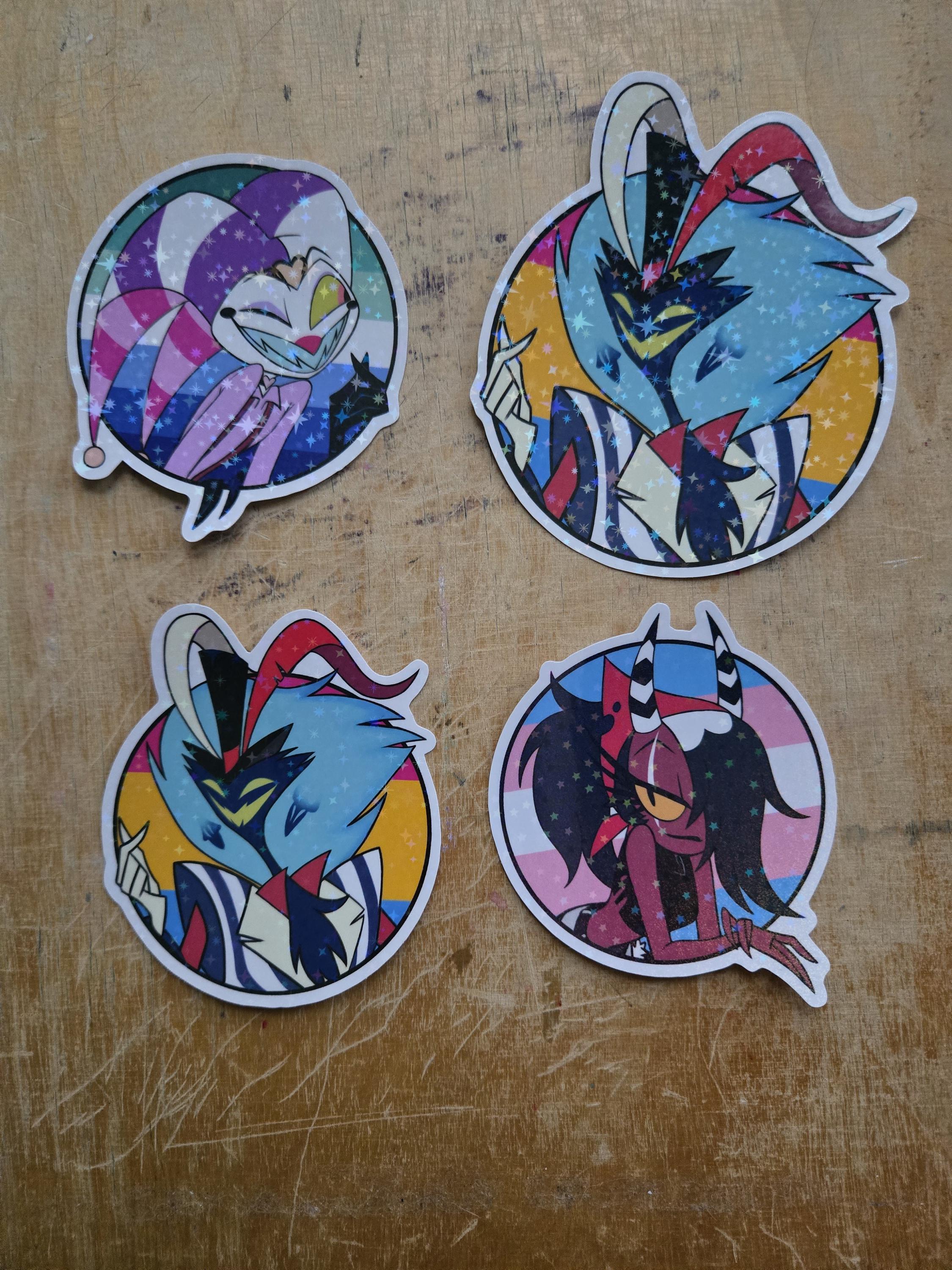 ヘルヴァボス プライド 2025 ステッカーシート Helluva Pride Sticker Sheet Set 1 – Shark Robot