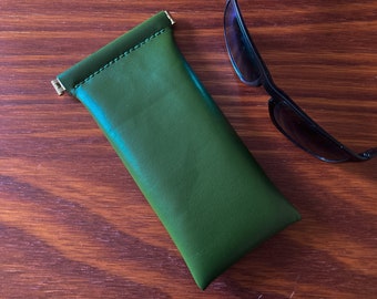 Vegan Leather Sunglass Case, Cactus Leather Sunglass Case, Eyewear Case, Glasses Holder