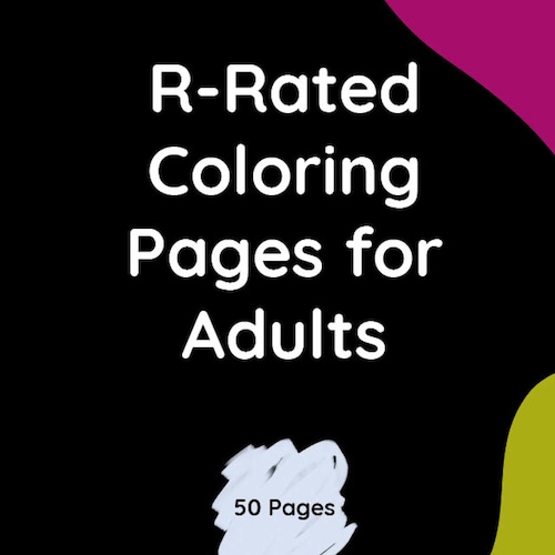 Rrated Coloring Pages for Adults Etsy UK