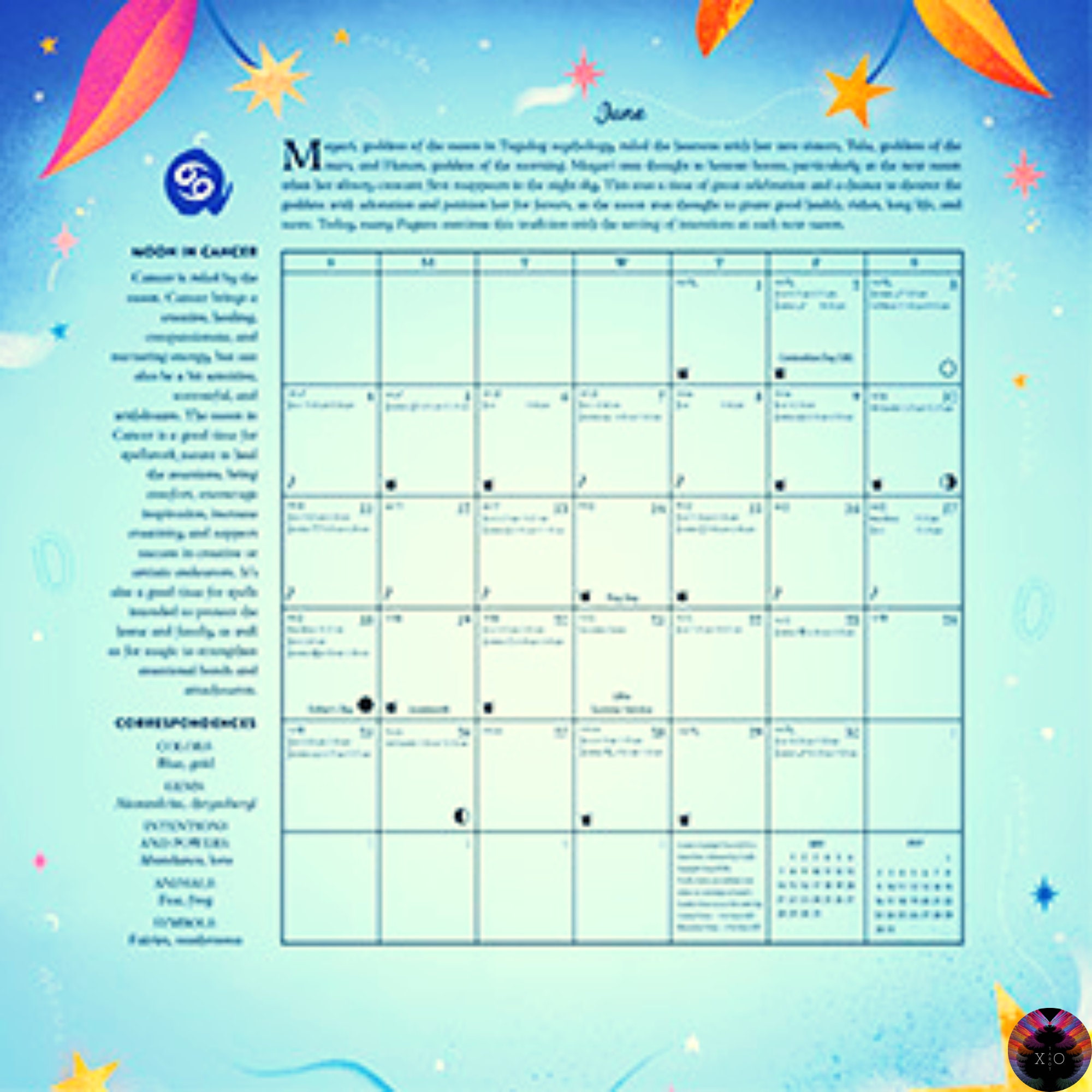 2024 Magical Moon Calendar Spells, Rituals, & Lore US, UK, Canadian