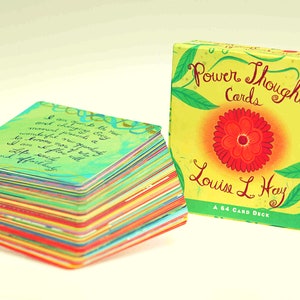 Cartes de pouvoir de pensée: AFFIRMATIONS PUISSANTES|  Aidez-vous à trouver votre force intérieure | 64 Card Deck Box Set ou Travel Size