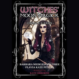 NEU! Hexen Mond Magie Orakel Karten & Ratgeber | Verbessern Sie die innere Weisheit | Stärken Sie Ihre Verbundenheit mit den Mondphasen