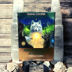Cartes oracles animaux archanges : animaux spirituels guidés par les anges | Jeu de 44 cartes de tarot et guide