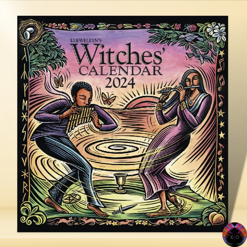 2024 Witches Calendar Wheel of the Year Witch's Etsy