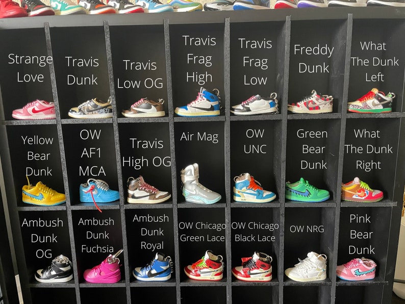 3D Sneaker Mini Keychain Hypebeast Accessories Etsy