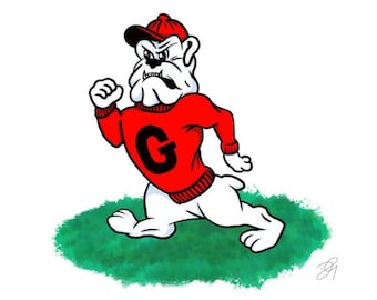 Georgia Bulldog Print