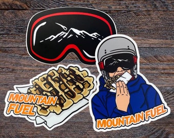 Ski Sticker Pack | Stocking Stuffer | | Red Ski Goggles | Ski Helmet Sticker | Laptop Decals | Snowboard Stickers | Waffle Stickers